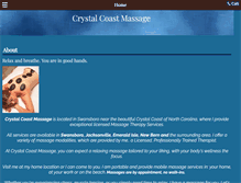 Tablet Screenshot of crystalcoastmassages.com